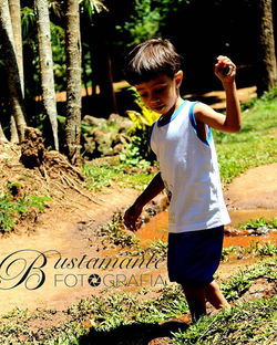 Tiago no Parque das Águas..
