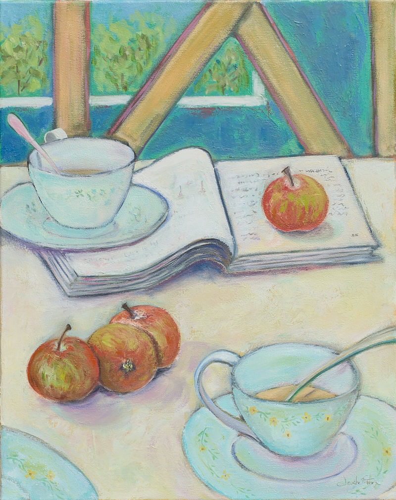 "Apples on the Table" 20x16, oil on canvas