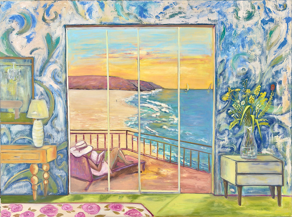 " Sunset Chapters " 36 x 48 , oil on canvas