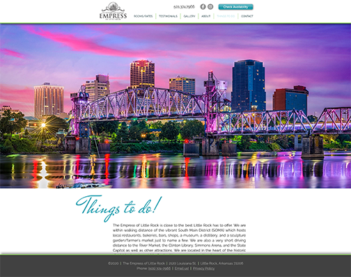 Things To Do | The Empress of Little Rock