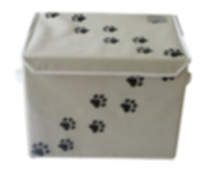 LARGE 16" x 12" Dog Toys Storage Container Box by Feline Ruff. A Large Pet Toy S