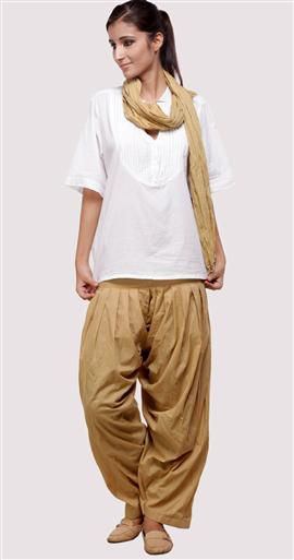 Plain Salwar with Dupatta