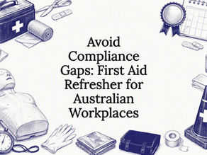 Decorative workplace first aid title card
