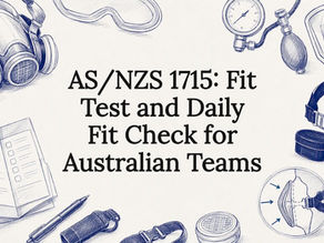 Decorative respirator fit testing title card