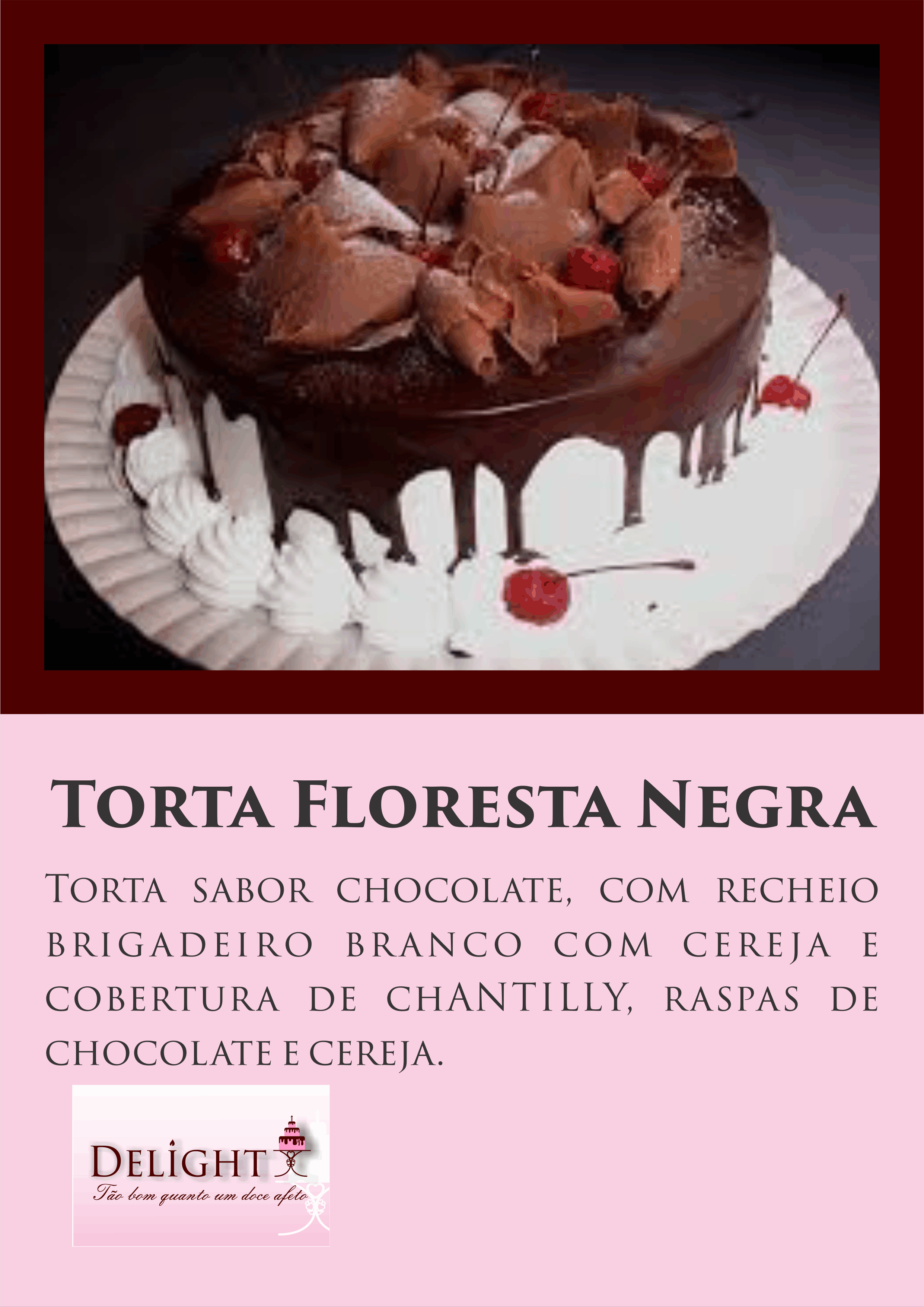 Torta Floresta Negra menu