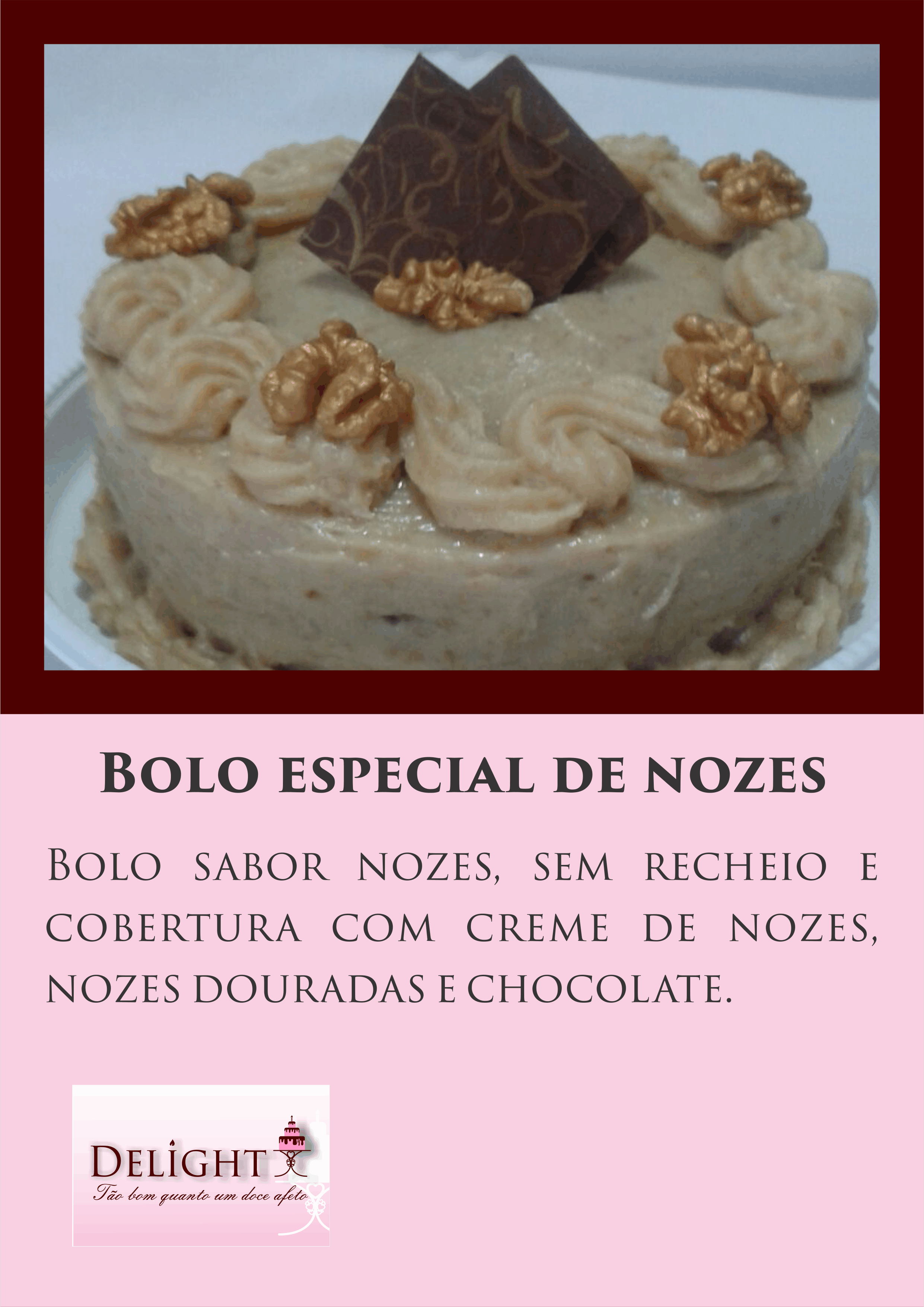 Bolo Especial de nozes