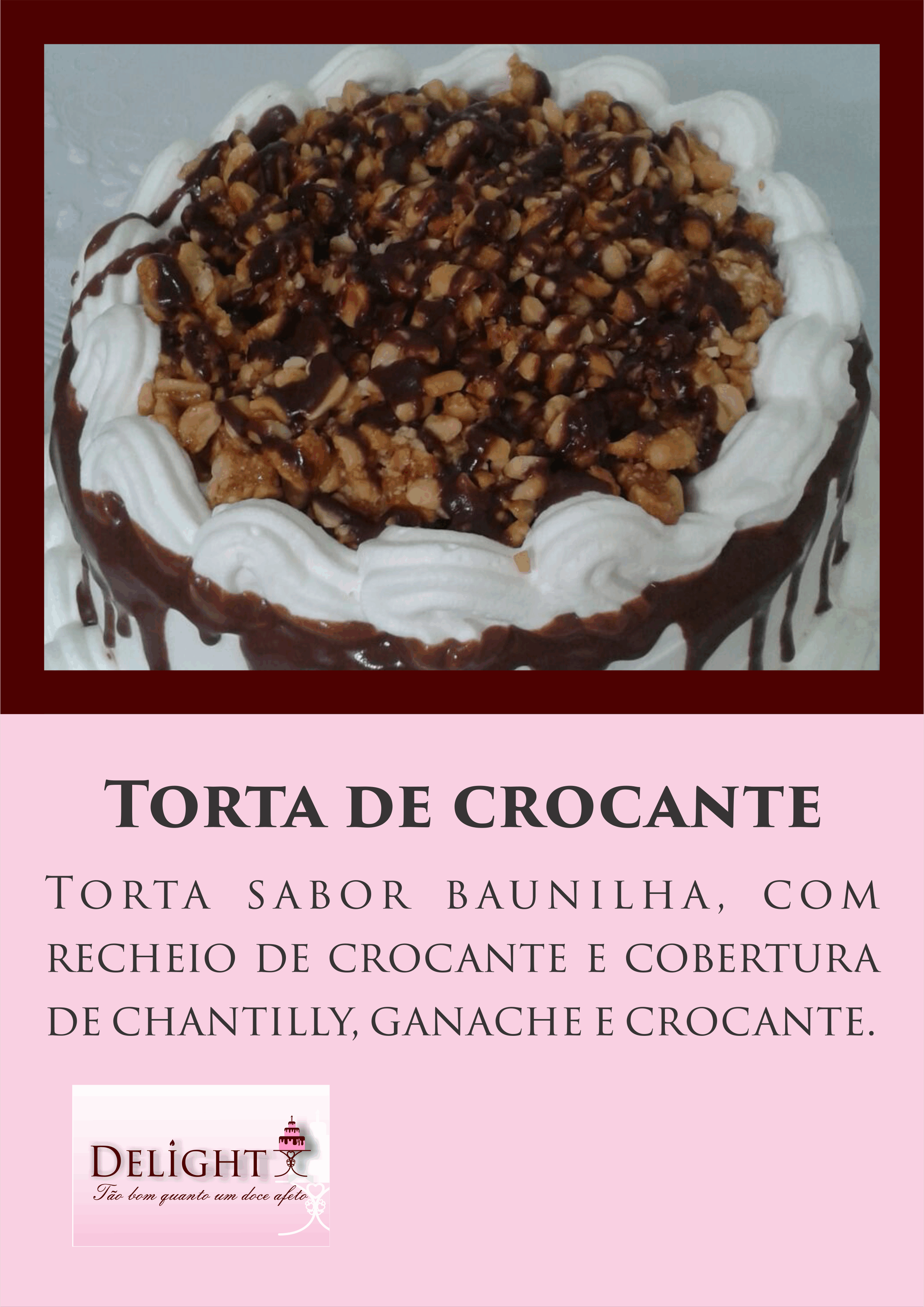 Torta Crocante menu