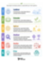 imagem na vertical com fundo branco uma sequencia de exemplos de objetivos de aprendizagem com a taxonomia de bloom