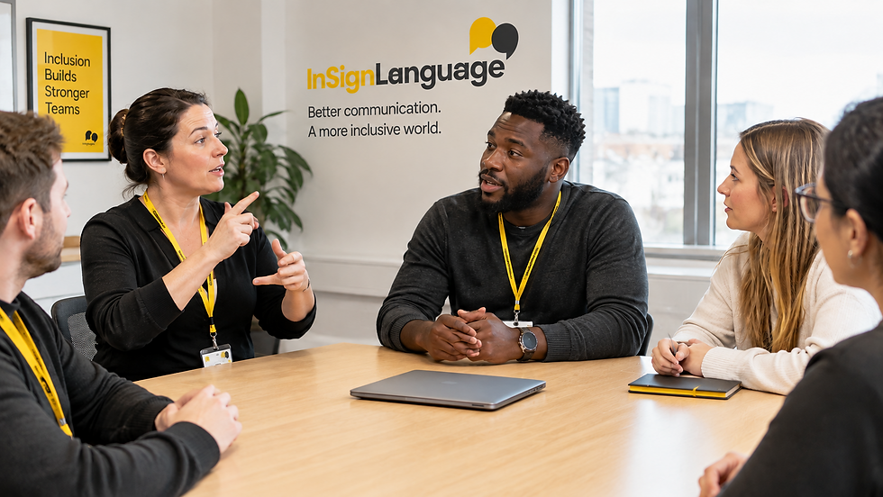 Access to Work funding helps Deaf employees access interpreting support and participate fully in the workplace.
