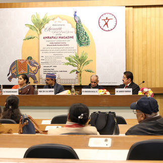 Distinguished speakers on the stage