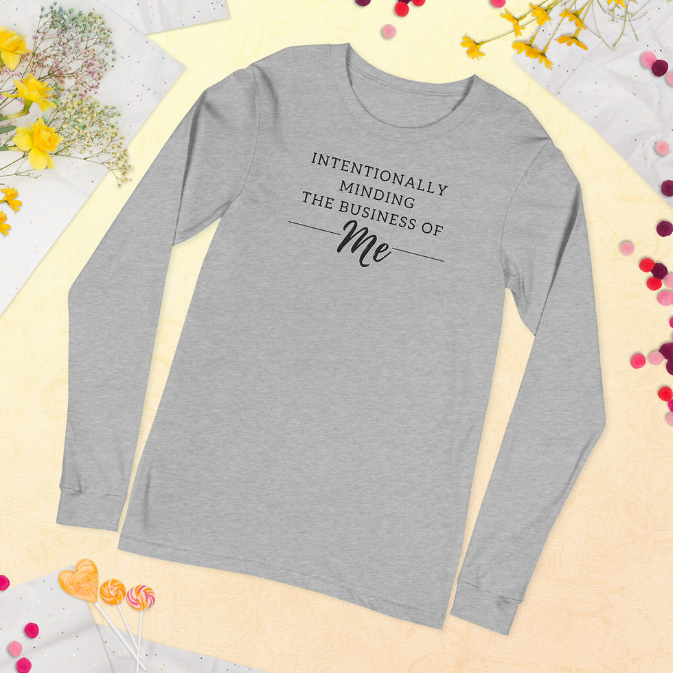 Thumbnail: Minding the Business of Me - Unisex Long Sleeve Tee