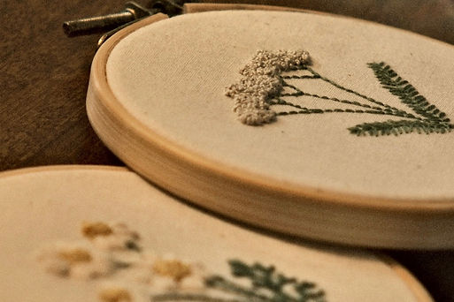 Botanical Embroidery Hoops