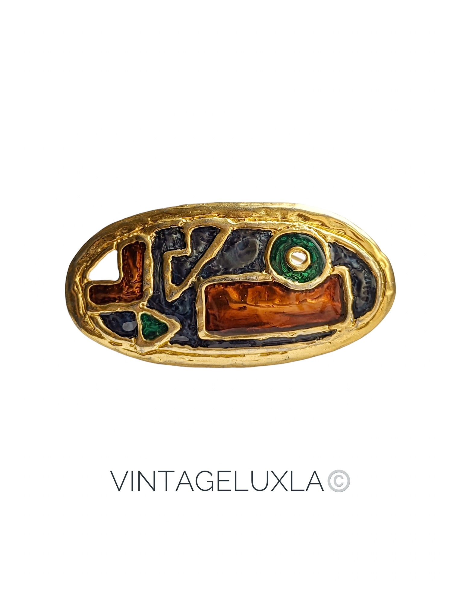 Винтажная брошь-подвес от HANAE MORI