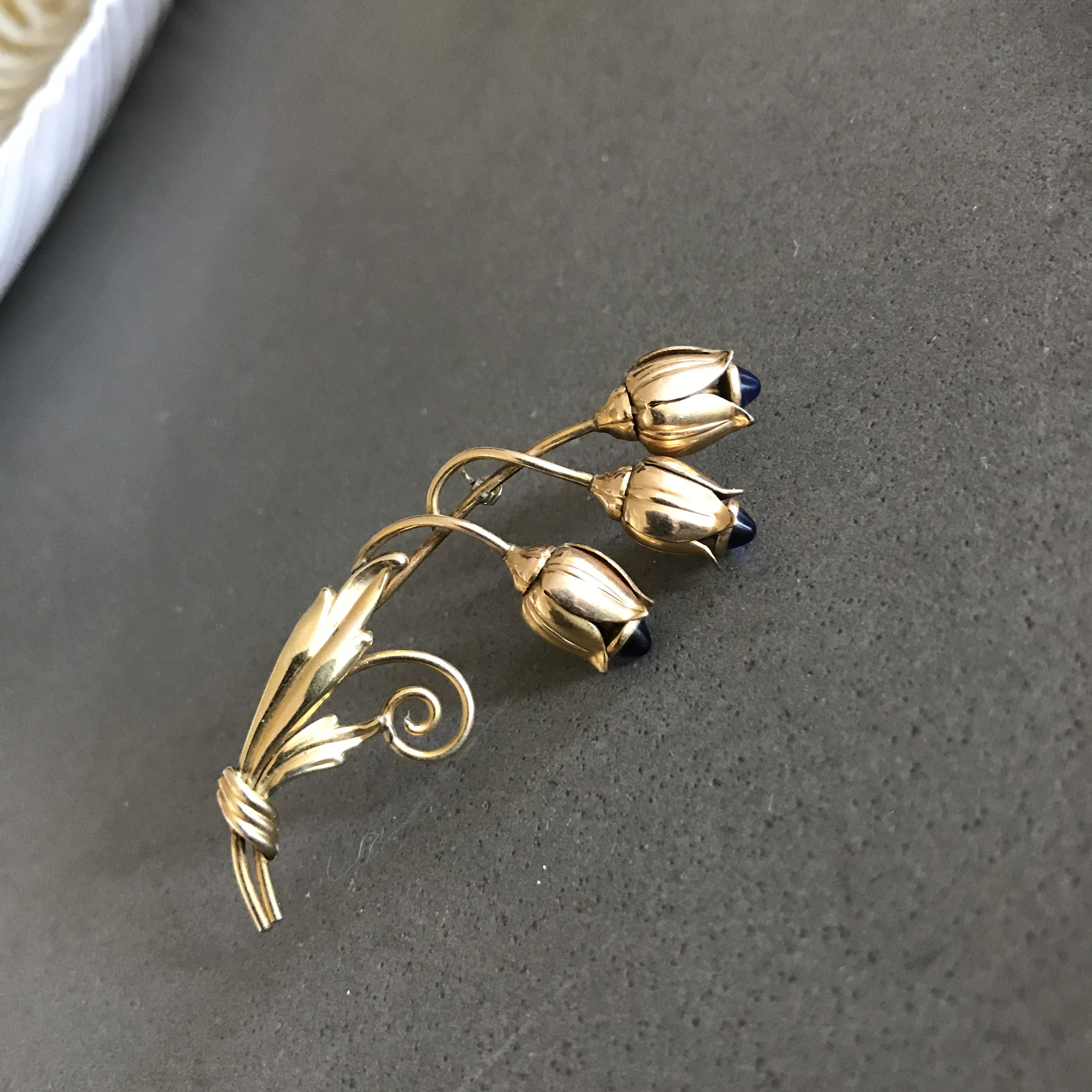 Винтажная брошь "Ландыши" от Walter Lampl