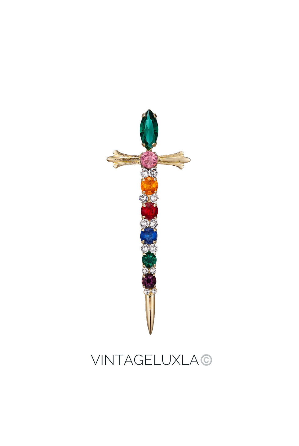 Антикварная брошь «Меч» от CORO