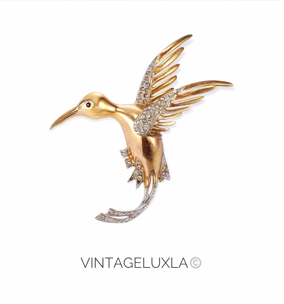 Винтажная брошь '' Коллибри '' от ADMARK STERLING
