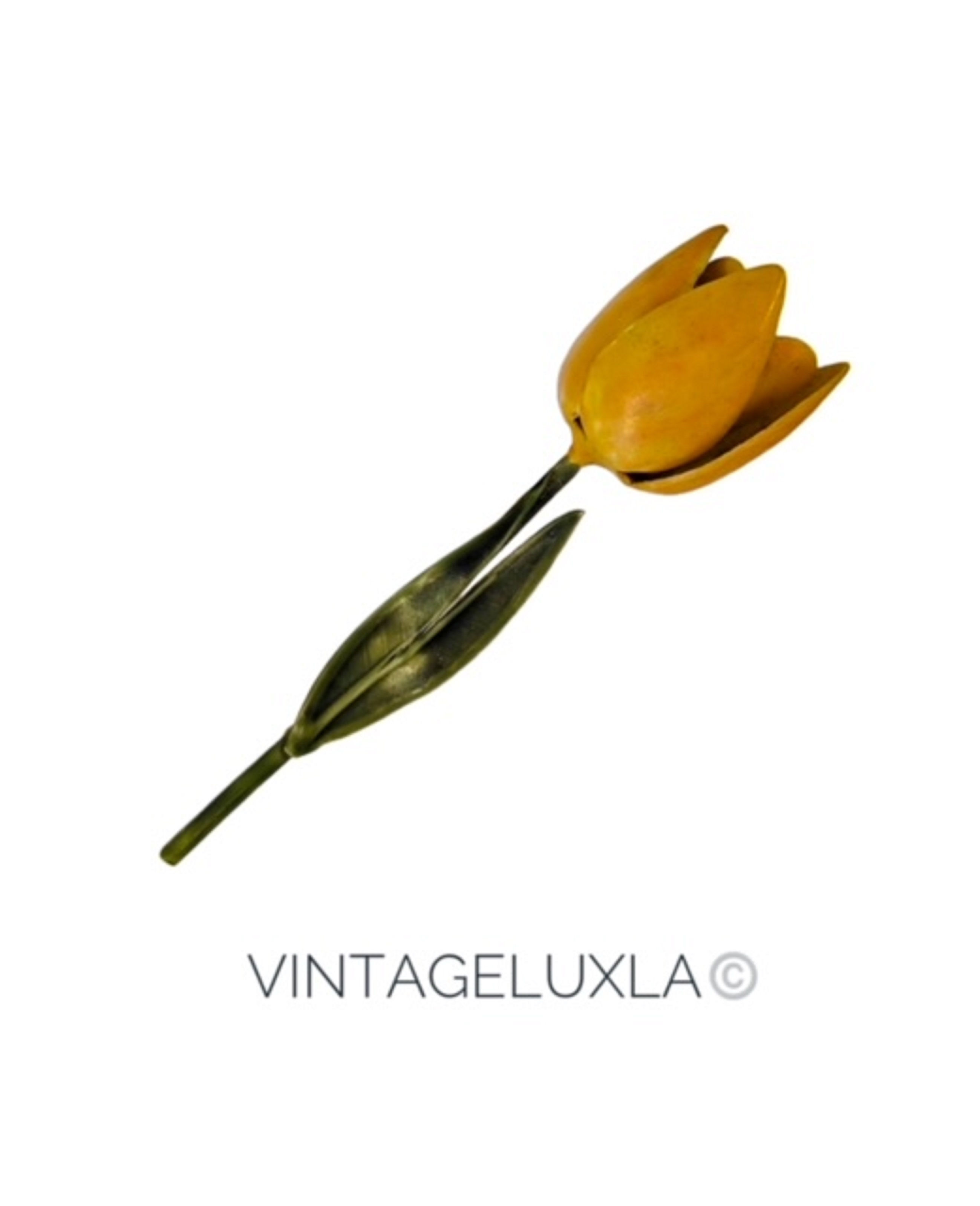 Винтажная брошь «Tulip/Тюльпан» ORIGINAL BY ROBERT