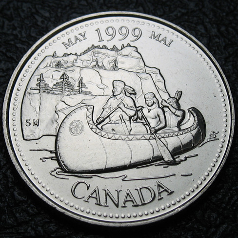 1999 Canada 25-cent, May, Millennium Quarter, Circulation