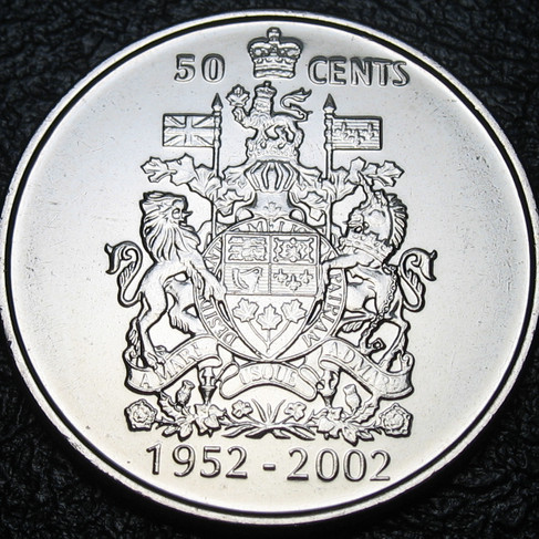 2002-p Canada 50-cent, Golden Jubilee, Circulation