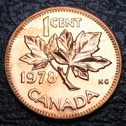 1978 Canada 1-cent, High 8, Circulation