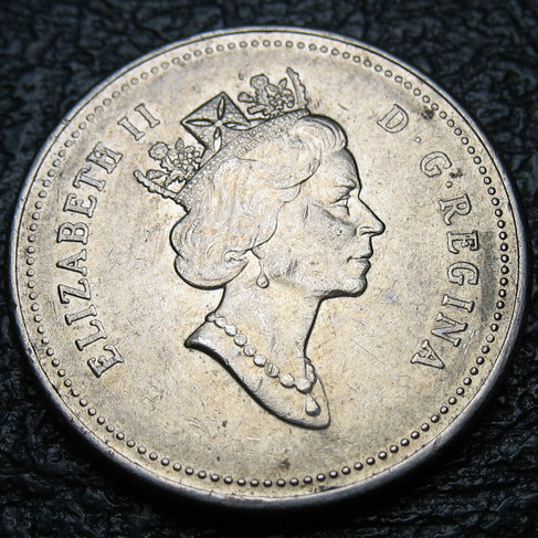 1990 Canada 5-cent, Bare Belly Beaver, Circulation