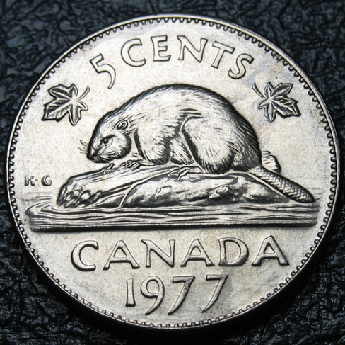 1977 Canada 5-cent, High 7, Circulation