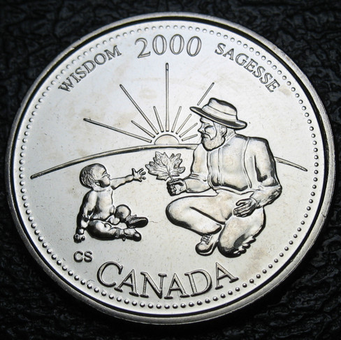 2000 Canada 25-cent, Wisdom, September, Millennium Quarter, Circulation