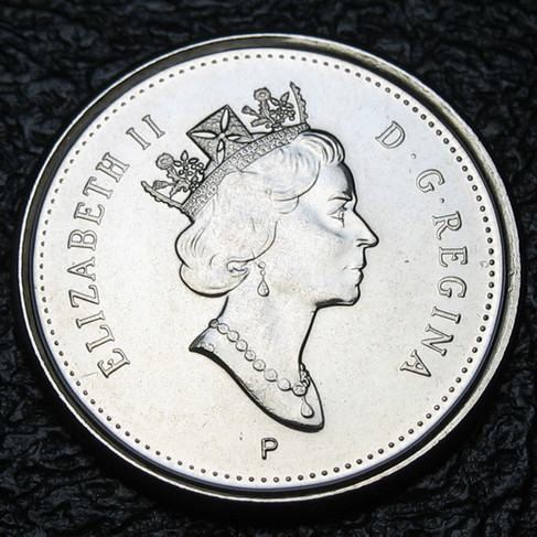 2003-p Canada 10-cent, Bluenose, Old Effigy, Crowned, Circulation