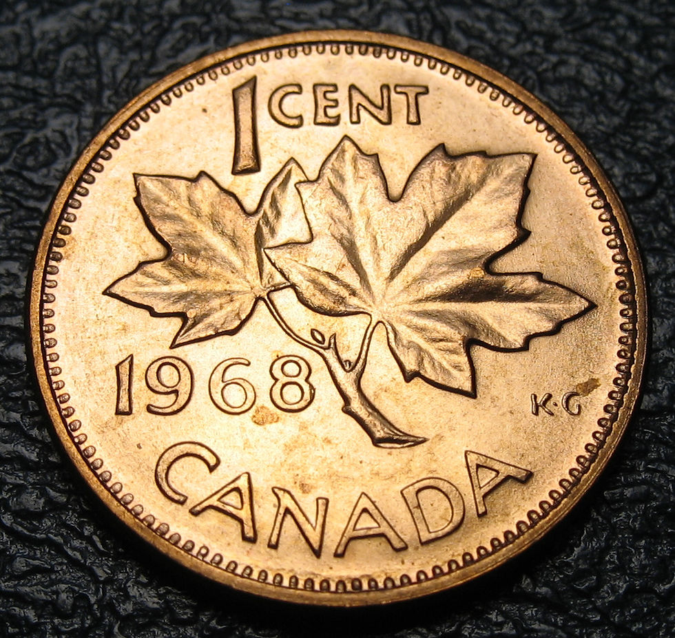 1968 Canada 1-cent, Circulation
