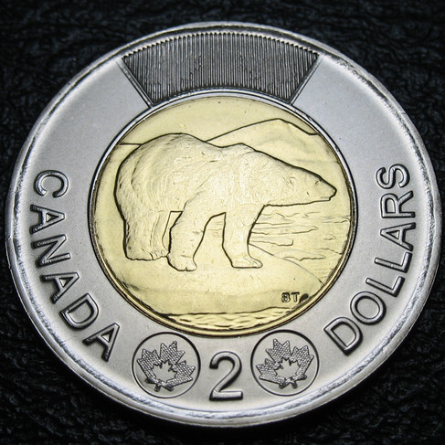 2025 Canada Two-dollar, Polar Bear, Circulation