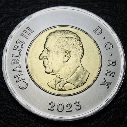 2023 Canada Two-dollar, King Charles III, Polar Bear, Circulation