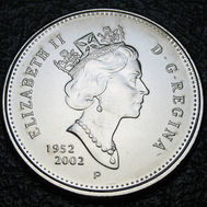 2002-p Canada 25-cent, Caribou, Circulation