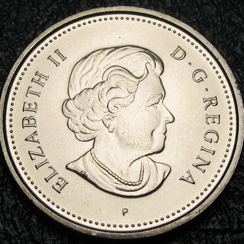 2003 Canada 5-cent, Beaver, New Effigy, Uncrowned, Circulation
