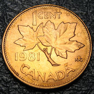 1981 Canada 1-cent, Circulation