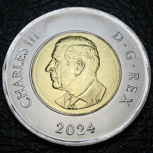 2024 Canada Two-dollar, 100th Anniversary of the Royal Canadian Air Force, Non-coloured, Circulation