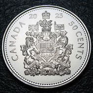 2025 Canada 50-cent, Coat of Arms, Circulation