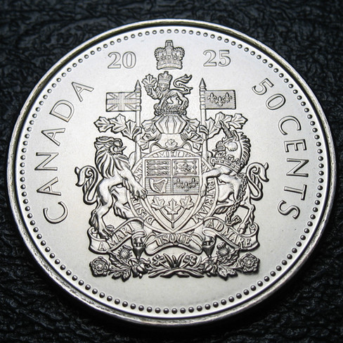 2025 Canada 50-cent, Coat of Arms, Circulation