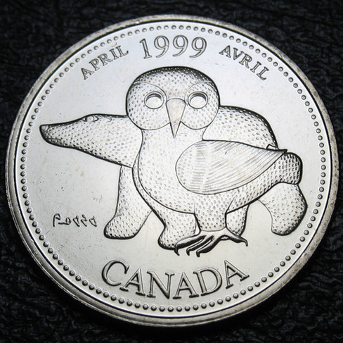 1999 Canada 25-cent, April, Millennium Quarter, Circulation