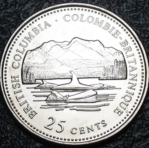 1992 Canada 25-cent, British Columbia, Circulation