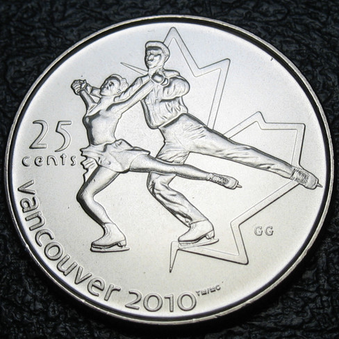 2008 Canada 25-cent, Vancouver 2010 Olympics, Figure Skating, Circulation