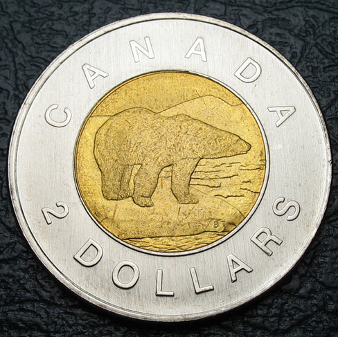 2010 Canada Two-dollar, Polar Bear, Circulation