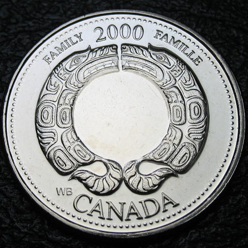 2000 Canada 25-cent, Family, August, Millennium Quarter, Circulation