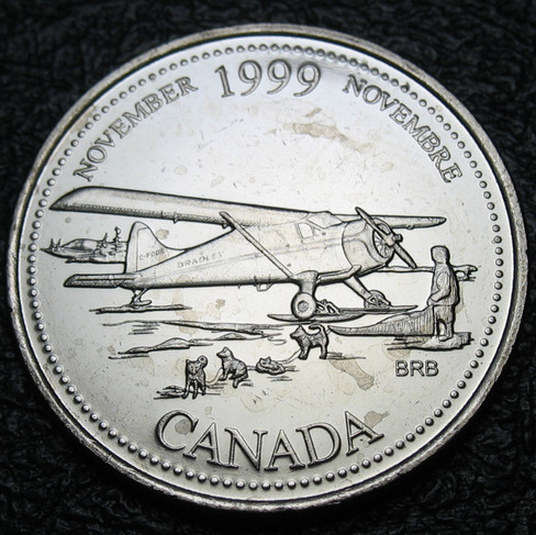 1999 Canada 25-cent, November, Millennium Quarter, Circulation
