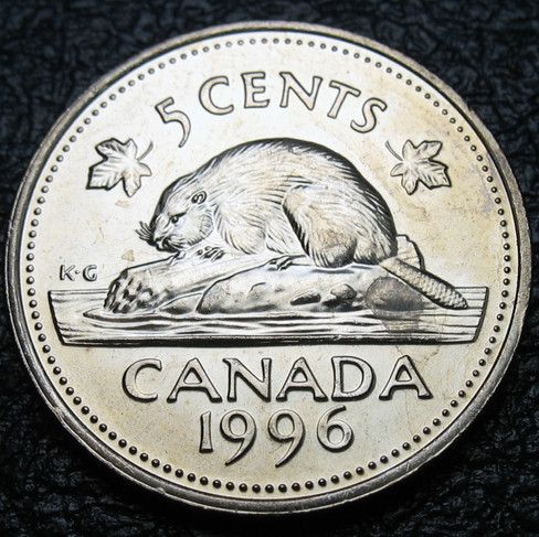 1996 Canada 5-cent, Far 6, Circulation