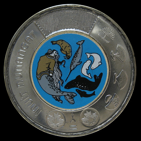 2024 Canada Two-dollar, Celebrating Inuit Nunangat, Coloured, Circulation