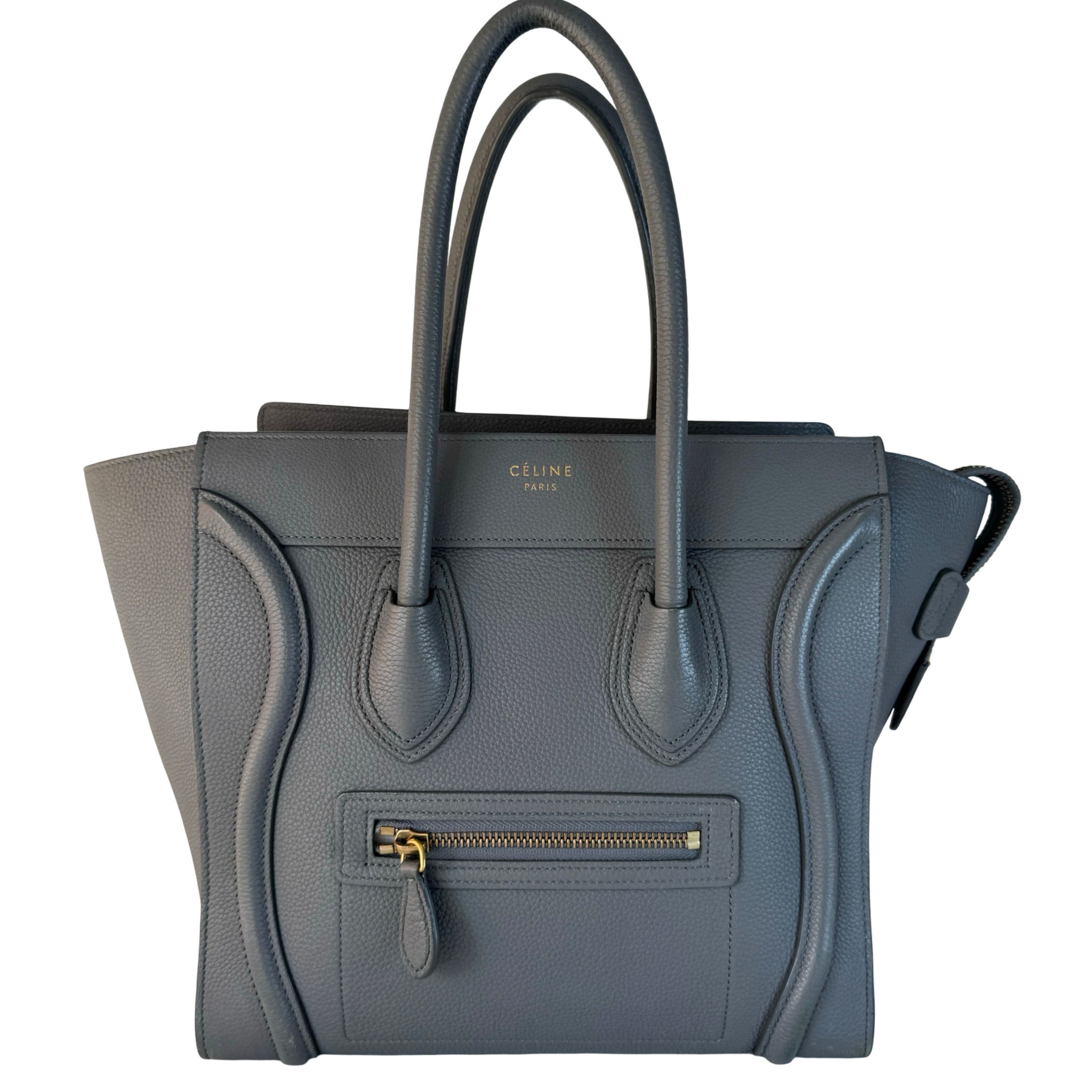 CELINE MICRO LUGGAGE BAG GREY