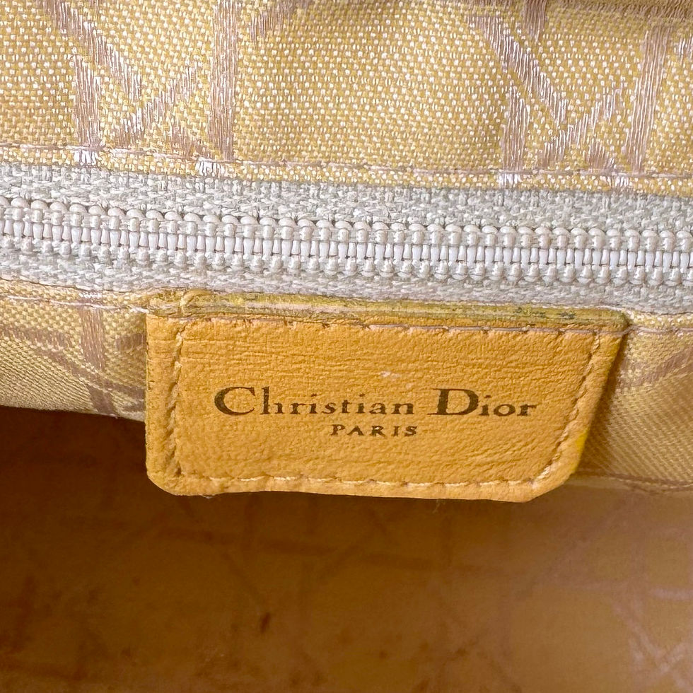 Miniatyrbilde: CHRISTIAN DIOR LADY DIOR YELLOW MEDIUM