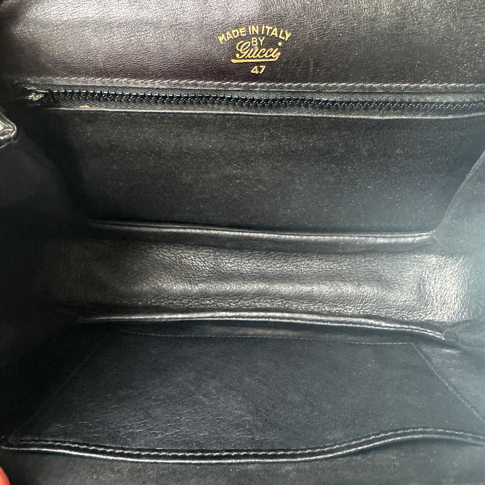 Miniatyrbilde: GUCCI SUEDE SHOULDER BAG BLACK