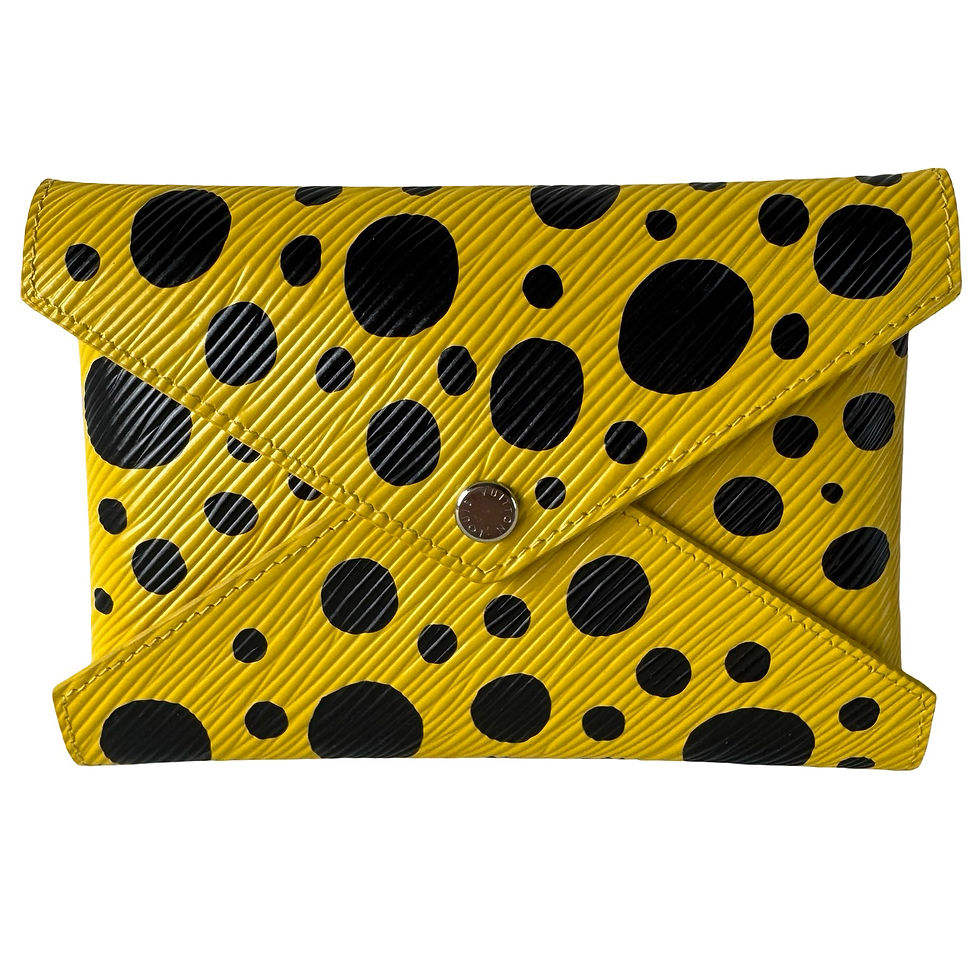LOUIS VUITTON YELLOW EPI DOTS x KUSAMA KIRIGAMI POUCH