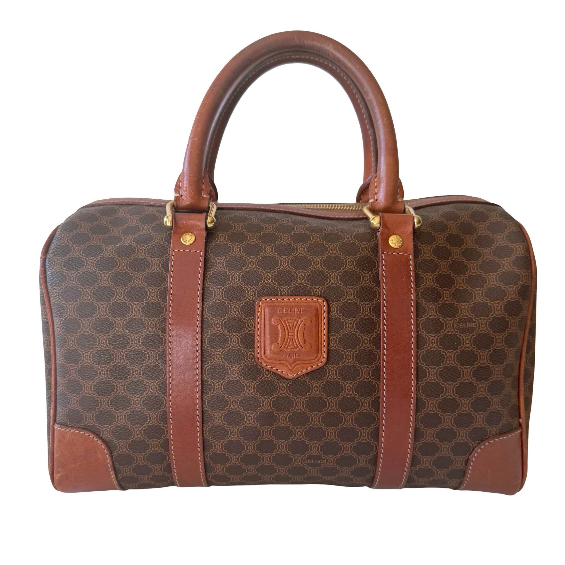 CELINE MACADAM BOSTON HANDBAG